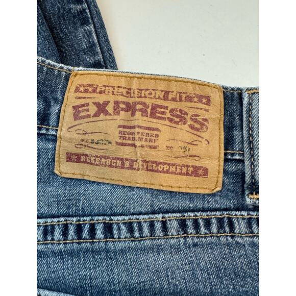 Express Precision Fit Riot Siren Jeans Womens 8R Dark Wash - Picture 5 of 8